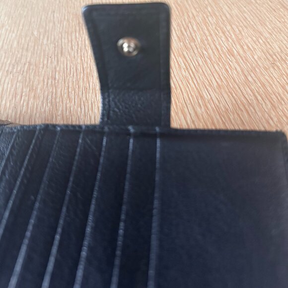 GUCCI Blondie Black Calf Leather Tri-Fold Wallet VTG Y2K Italy luxury designer - Picture 5 of 12